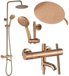 Rea Lungo set de duș perete cu termostat cu duș de ploaie cupru REA-P3300 (REAP3300)