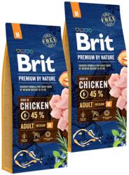 Brit Premium By Nature Adult Medium M Chicken 2 x 15 kg