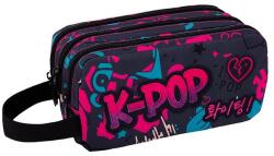 COOLPACK Neceser Cool Pack Primus - K-Pop Dark, 3 fermoare și mâner (F060036) Penar