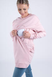  Moniel szoptatós melegítőszett hosszú pulóverrel, XXL méret, Basic Powder Pink