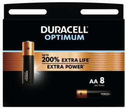 Duracell Battery (LR6) AA Alkaline Optimum (8 batteries / blister) 1.5V (DUR-BA-LR6-OPTIMUM-8PK)