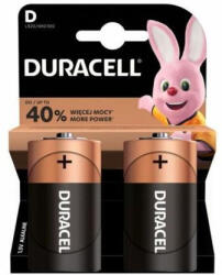 Duracell Battery (LR20) D Alkaline Basic (2 batteries / blister) 1.5V (DUR-BA-LR20-BASIC)