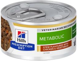 Hill's Hill' s Prescription Diet Metabolic Stew Weight management macskakonzerv 82 g, 9+3 GRÁTISZ