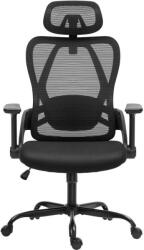 Mark Adler Ergonomikus irodai szék állítható fejtámla, 3D kartámasz, fekete