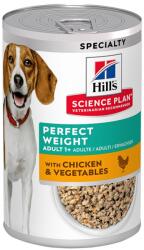 Hill's Hill' s Science Plan Perfect Weight konzerv eledel felnőtt kutyáknak csirkehússal 363 g, 9+3 GRÁTISZ