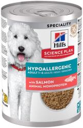 Hill's Hill' s Science Plan Hypoallergenic konzerv felnőtt kutyák számára lazaccal 363 g, 9+3 GRÁTISZ