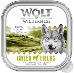 Wolf of Wilderness 6x150g Wolf of Wilderness Adult Green Fields - bárány nedves kutyatáp