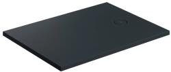Omnires Cadita de dus compozit Omnires AquaRock M+ dreptunghiulara negru lava mat 90x100 cm (AQUAROCK90-100BLV)