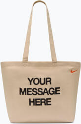 Nike Táska Nike Heritage "Your Message Here" Tote 22 l oatmeal/safety orange/safety orange