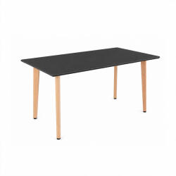 Leziter Silla 120 4+1 étkező garnitúra fekete-bézs