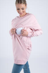  Moniel szoptatós melegítő szett hosszú pulóverrel XL és L méret Basic Powder pink