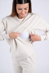  Moniel szoptatós melegítőszett rövid pulóverrel méret XXL Basic Light Beige