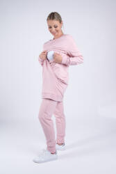  Moniel szoptatós melegítő szett hosszú pulóverrel XXL és S méret Basic Powder pink