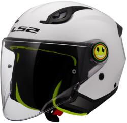 LS2 Cască de motocicletă deschisă pentru copii LS2 OF622 Funny II Alb solid (LS366221002-MASTER)