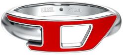 Diesel inel pentru femei din oțel inoxidabil D Logo 99KK-AKDZMN_SLV (DX1688040)