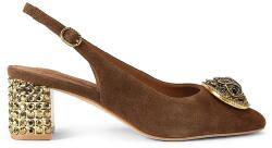Kurt Geiger London tocuri cu călcâiul deschis din piele întoarsă Chelsea Block Slingback 9BY2-OBDYKN_89X (3415030209)