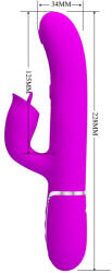  Nyelves csiklóizgatós vibrátor lüktető funkcióval Pretty Love Gigi Twinkled Tenderness Purple