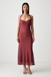 Bardot ruha pamuttal - burgundia 42