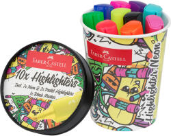 Faber-Castell Textmarker FABER-CASTELL Cutie Inghetata FC254695, 10 buc/set