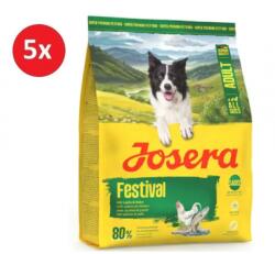 Josera Adult Festival Chicken & Salmon - gluténmentes szárazeledel kutyák számára 5 x 900 g