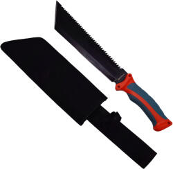 DEPOX Maceta de vanatoare DEPOX®, Spirit Blade, 39 cm, otel inoxidabil, neagra, teaca inclusa (1929)