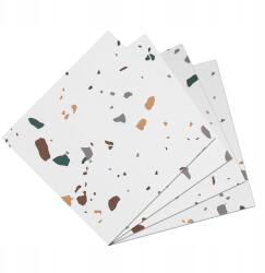  Öntapadós vinyl padlóburkolat fehér Pvc Yullpaper 30x30cm 24 db