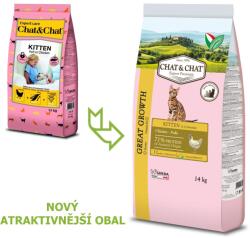 Chat&Chat Macska Kiscica Nagy Növekedés Csirke 14 kg