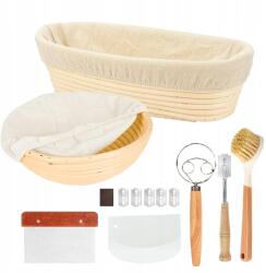 Bedee Rattan kosár Kerek Ideális Kézimunka Kenyér Növekedéshez ( Naturalny Rattan Zestaw 2 Koszyki)