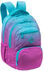  Ghiozdan scoala Astra AB200, Hexagon Mint Ombre, 3 compartimente, 44 x 32 x 19 cm (AZ502026034)