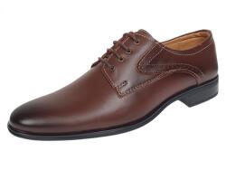 Ciucaleti LUX Pantofi barbati office eleganti din piele naturala Maro Cognac GKR819MS, marimea 40