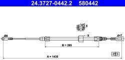 ATE Cablu, frana de parcare ATE 24.3727-0442.2 (24.3727-0442.2) - fixbox