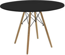 FDY Masa Rotunda Fixa Linda 120 Cm Neagra