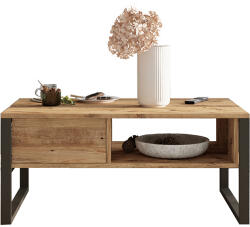 FDY Masuta Cafea Hollms PAL, Stejar, Dim. 100x60x44.5 Cm Masa de cafea