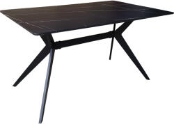 FDY Masa Bucatarie/Dining Nappas MDF Finisaj Marmura Neagra 140x80x75cm