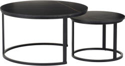 FDY Set 2 Masute De Cafea Selmma PAL Finisaj Marmura Neagra Masa de cafea