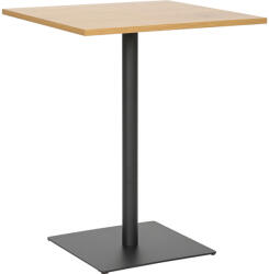 FDY Masa Bucatarie/Dining Nero MDF Stejar Sonoma 60x60x75cm