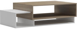 FDY Masuta Cafea Derko PAL Finisaj Stejar Sonoma-Alb Dim 105x50x32 Cm Masa de cafea