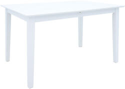 FDY Masa Bucatarie/Dining Extensibila Marllo Din Lemn De Arbore De Cauciuc Finisaj Alb 120-150x80x73.8cm