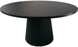 FDY Masuta Cafea Rotunda Collin Lemn De Acacia Diametru 80 Cm Neagra Masa de cafea