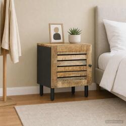 vidaXL Noptiera natural 40 x 33 x 46 cm Lemn de mango solid GartenMobel Dekor (4018840)
