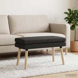 vidaXL Banca cu doua straturi Negru 80 x 40 x 47 cm Tesatura GartenMobel Dekor (42038433)