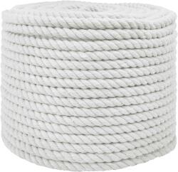 vidaXL Sfoara Alb 1, 2 x 1, 2 x 5000 cm Bumbac GartenMobel Dekor (42011863)