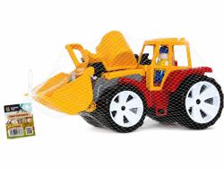 VIVA TOYS Tractor pentru copii BAMS cu 2 cupe mobile, portocaliu-rosu (HTB1618)