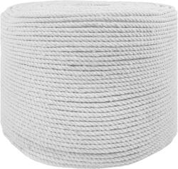vidaXL Sfoara Alb 0, 6 x 0, 6 x 2500 cm Bumbac GartenMobel Dekor (42011848)