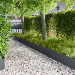 vidaXL Margine pentru gazon 30 pcs 100 x 30 cm Otel Antracit GartenMobel Dekor (8008631)