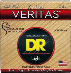  DR Strings VTA-12 Veritas 3-Pack akusztikus gitár húr