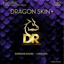  DR Strings Dragon Skin+ Coated 8 string Heavy 11-80 elektromos gitár húr