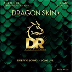  DR Strings Dragon Skin+ Coated Phosphor Bronze Extra Light 10-48 akusztikus gitár húr