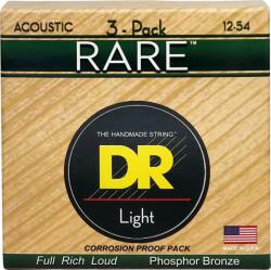  DR Strings RPM-12 Rare 3 csomag akusztikus gitár húr