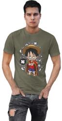 D&B Férfi/Unisex Póló PC00078 One Piece Katonai zöld-Méret M (PC00078OnePieceMilitaryGreenM)